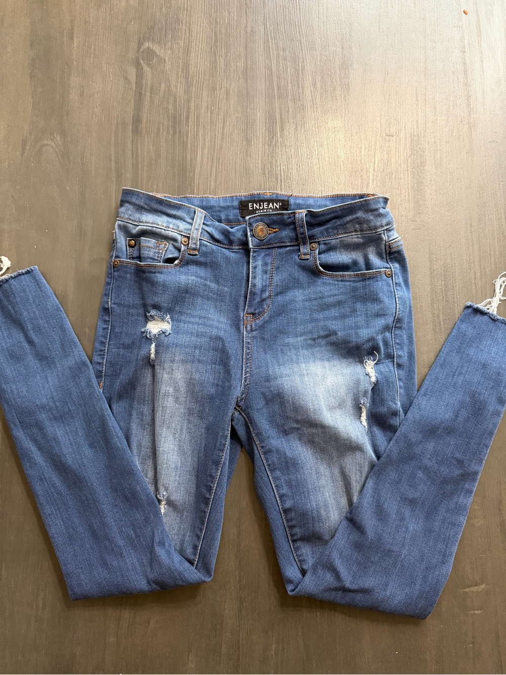Enjean Distressed Skinny Jeans Size 3